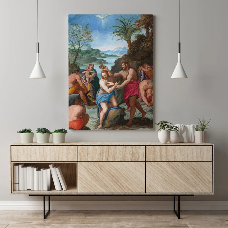 Canvas Painting Baptism Of Christ 1