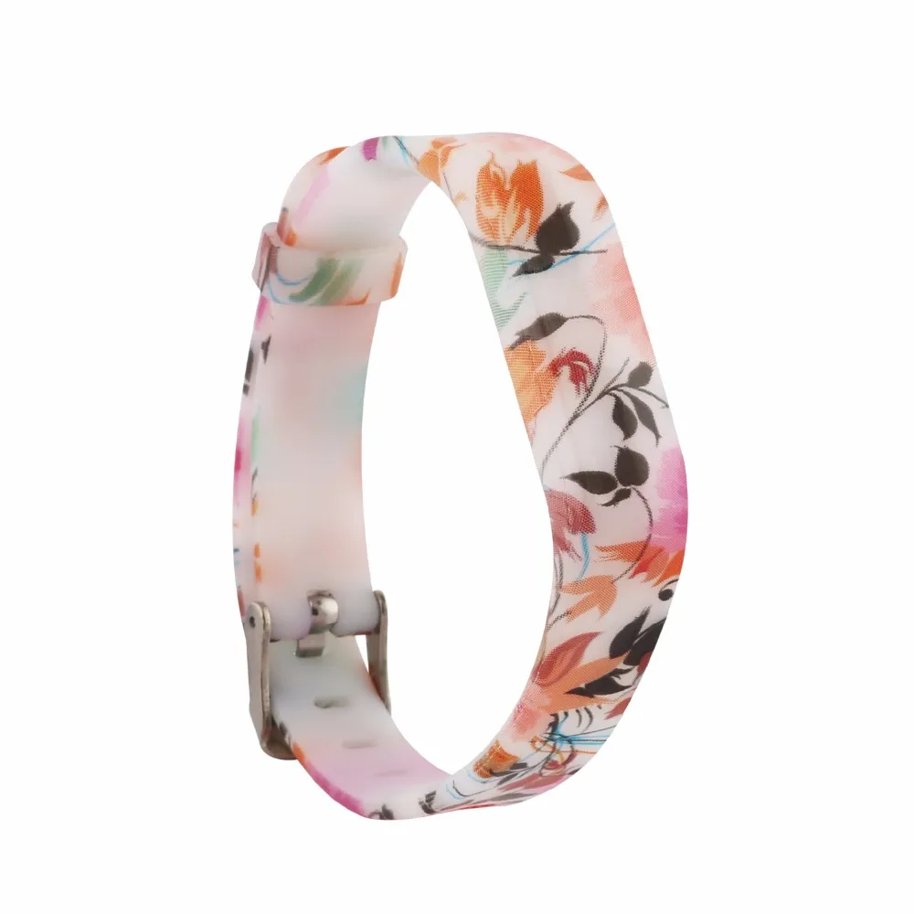 small bird Baaletc для Fitbit Flex 2 Band 6 цветов Мягкая силиконовая лента ремешок для Fibit Flex 2 браслет аксессуары маленький большой - Цвет: small bird
