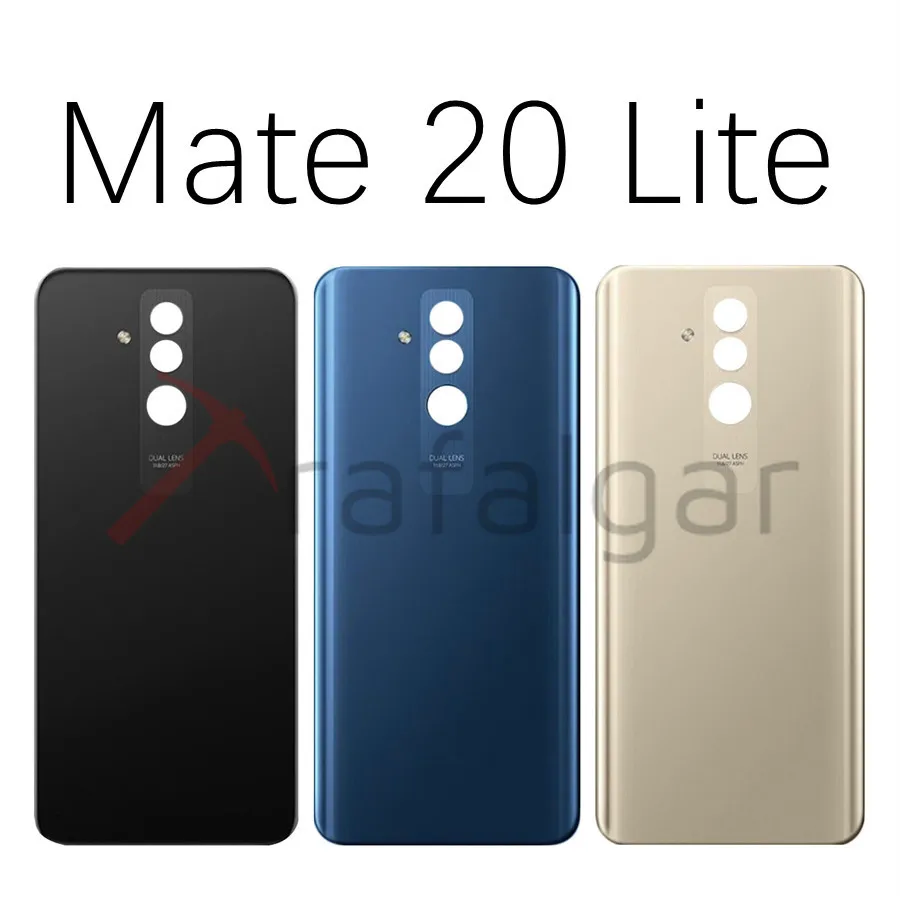 Для huawei mate 20 Lite Крышка для батареи Задняя стеклянная панель Задняя Дверь Корпус чехол для huawei mate 20 Pro крышка для батареи mate 20 окно