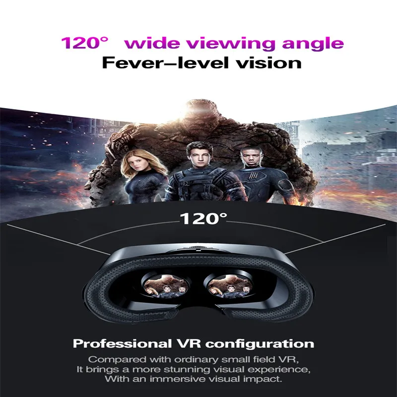 3D Virtual Reality Helmet Magic Mirror Blu-ray Smart VR Player VRG Pro Full Screen 3d Glasses for Iphone Xiaomi Huawei Samsung |