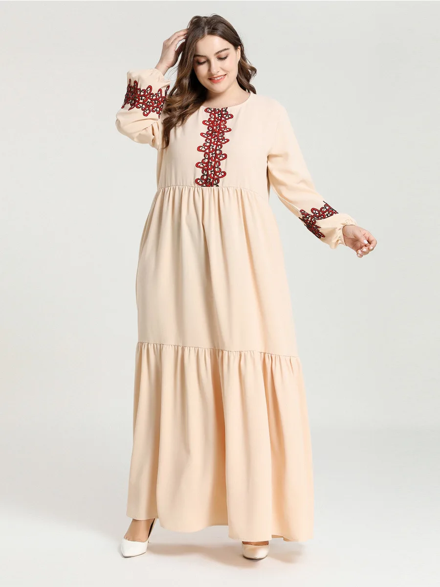 Раздельное кружевное мусульманское платье для отдыха Longuette Kaftan Abaya Robe Дубай