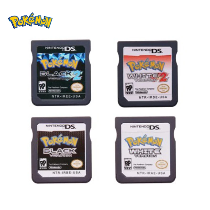 Pokemon DS 3DS NDS Game Card Black And White 2 Playing Card Collect Pocket Monsters Heart Gold Soul Silver US Version Game Card mark durre heart n soul