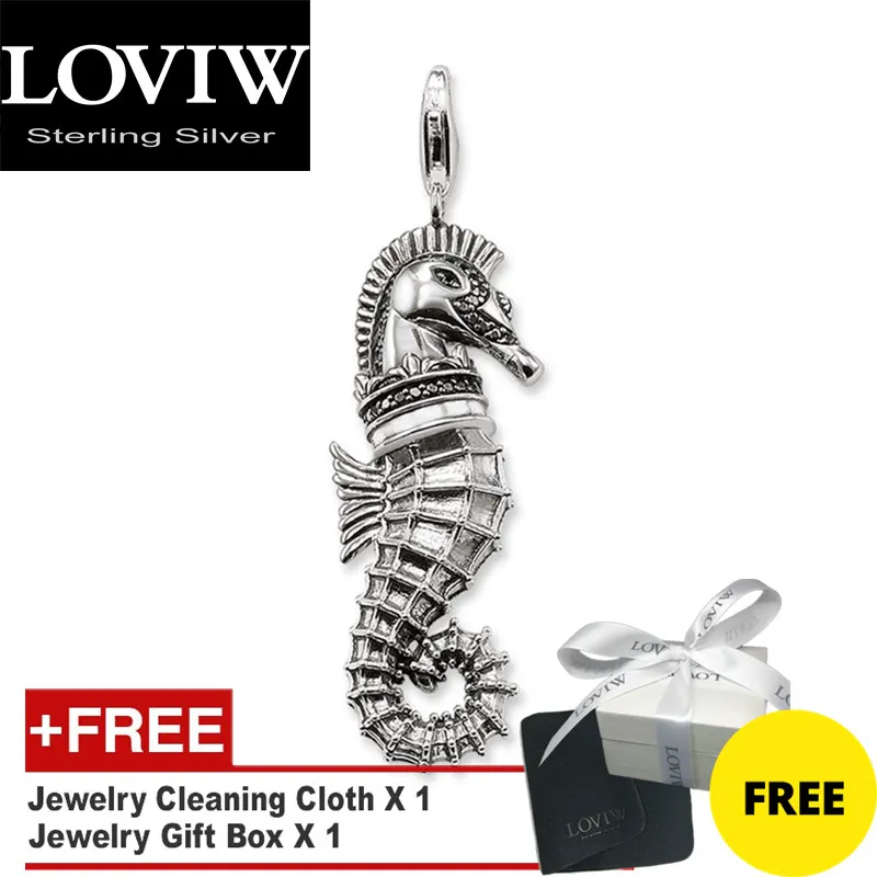 Подвеска морской конь затемненная совершенно новая модная бижутерия аксессуары