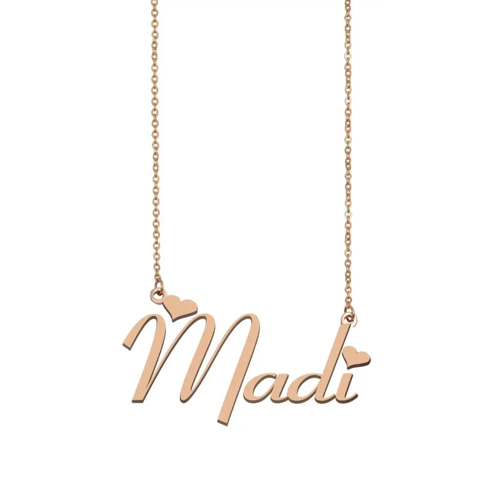 

Madi Name Necklace , Custom Name Necklace for Women Girls Best Friends Birthday Wedding Christmas Mother Days Gift