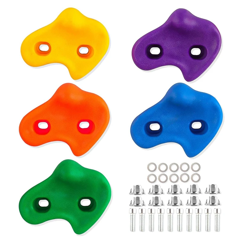 

5Pcs Children's Climbing Handles,Climbing Holds Climbing Rock Set for Outdoor Indoor Home Playground DIY Climbing Wall