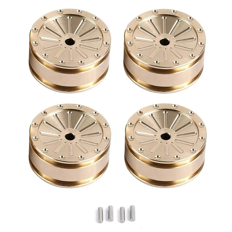 

Латунная ступица колеса, противовес, баланс веса для Axial SCX24 90081 1/24 RC Гусеничный автомобиль, обновленные детали, аксессуары, 4 шт.