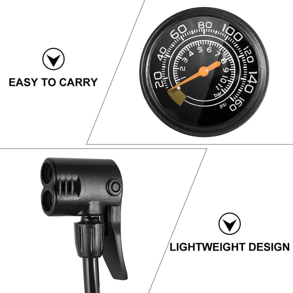 

Foot Activated Bike Pumps Portable Bike Inflator Device with Pressure Gauge