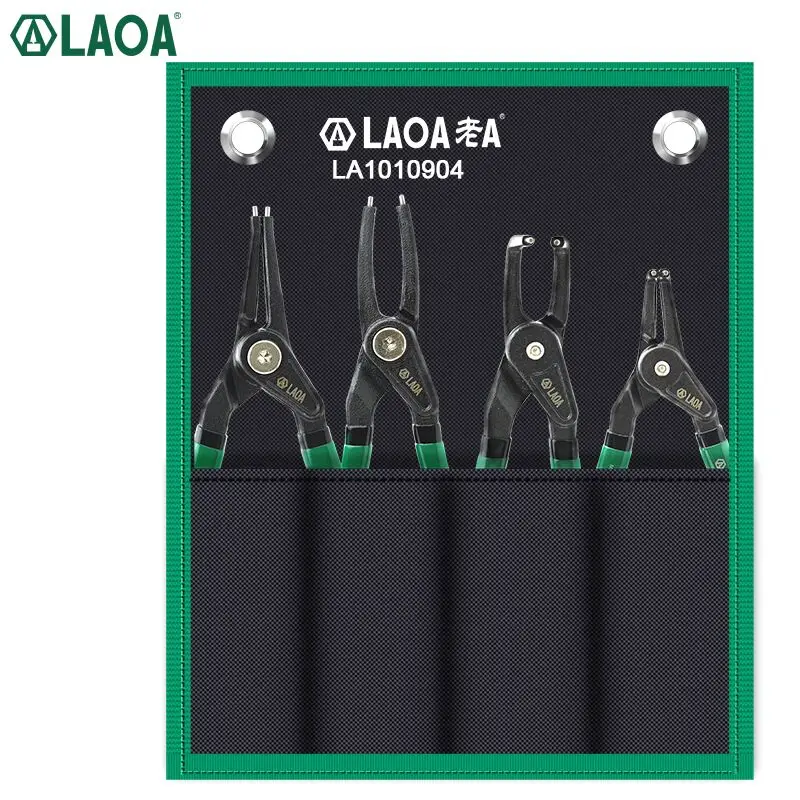LAOA 5/7 Inch Retainer pliers Circlip Plier Shaft Clamp Snap Ring pliers by Curved Straight Tip External/Internal Type