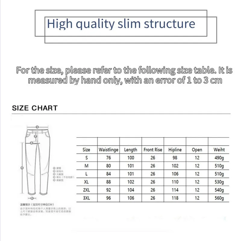 

Biker Jeans Men's Distressed Stretch Pants Multi Pocket Black Blue Cowboy Trousers Cotton Men Fashion Denim Pencil Pants p0109