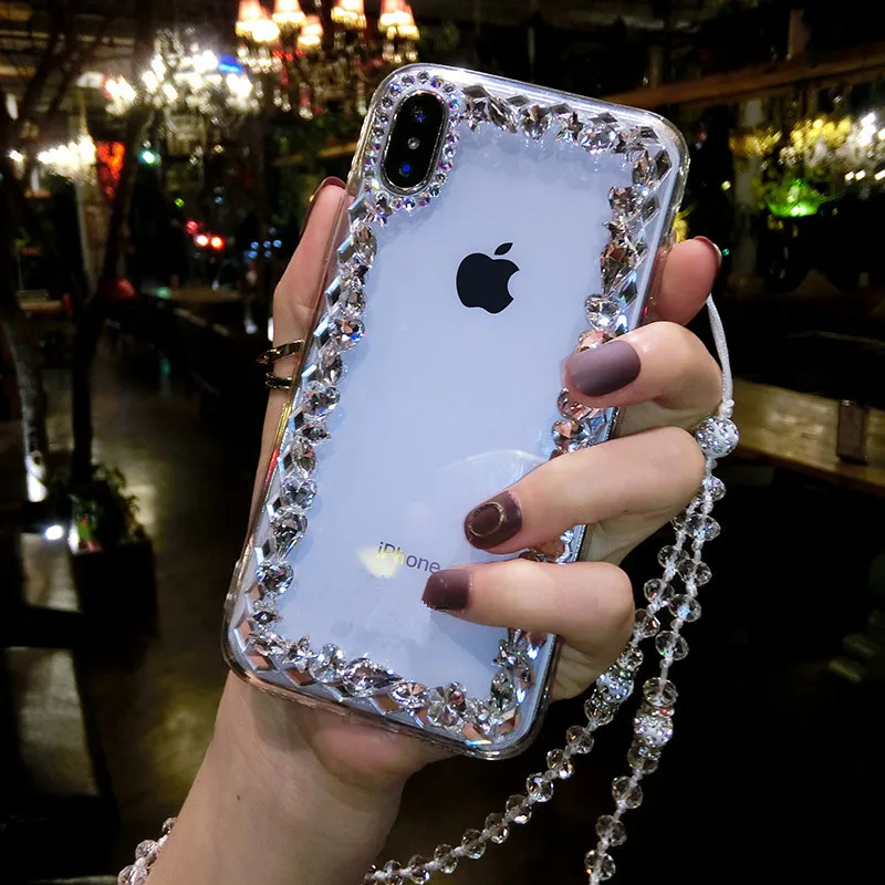 XSMYiss Стразы Прозрачный чехол для iPhone 11 Pro Max 7 8 6 6S Plus 5S SE X XR XS MAX s |
