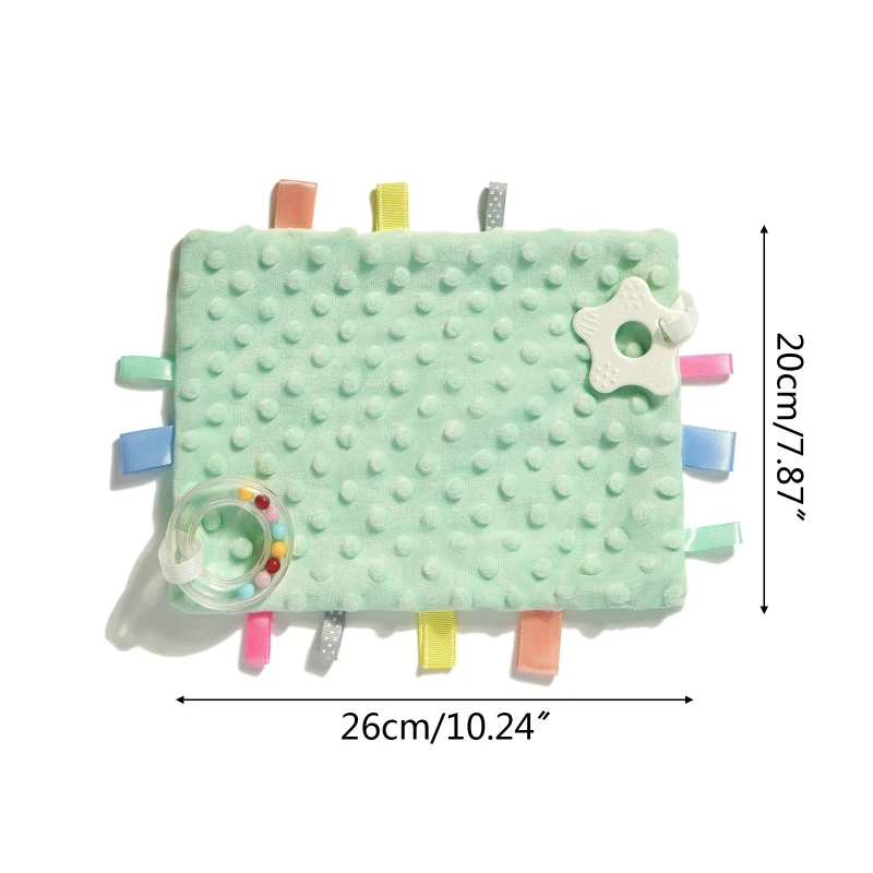 

157E Baby Appease Towel Soft Cotton Soother Teether Infants Sleeping Nursing Blanket