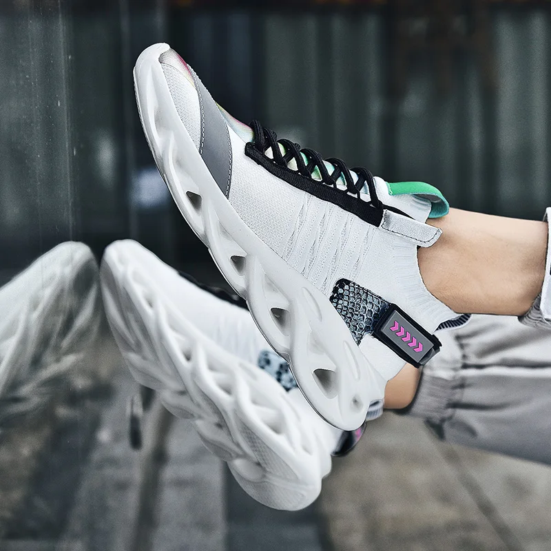 

Size 45 46 Large Size Men's Shoes 2020 New Summer Breathable Men Sports Leisure Running Shoes Damping Zapatills Sneakers Hombre