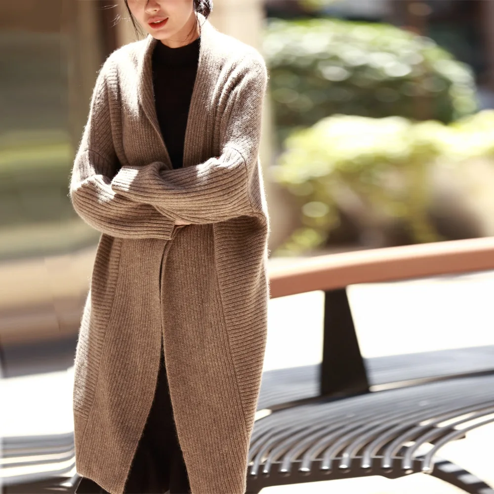 Женский длинный кашемировый свитер Ropa Mujer Invierno теплый толстый Повседневный