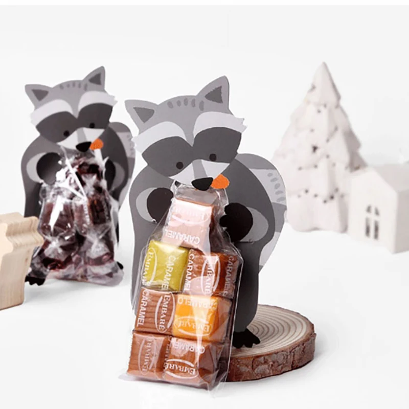 10 шт./лот сумки для конфет пасхальные милые пакеты печенья подарочные