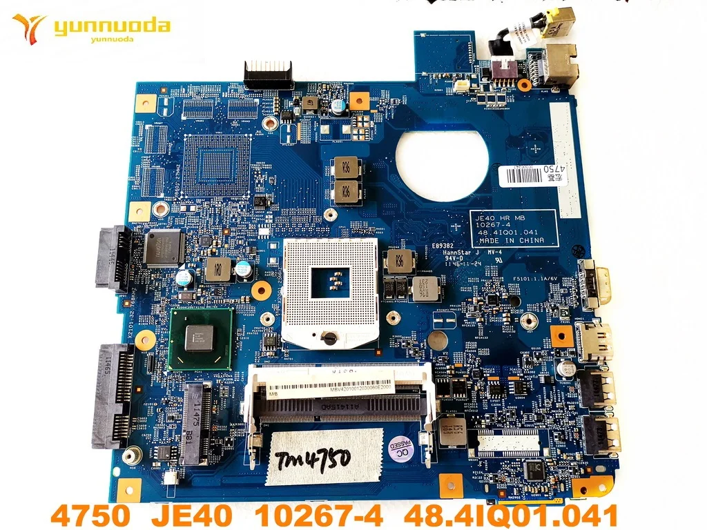 Оригинальная материнская плата для ноутбука ACER 4750 4750 JE40 10267-4 48.4IQ01.041 протестирована хорошая