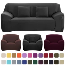 21 Colors For Choice Solid Color Sofa Cover Stretch Seat Couch Covers Couch Cover Loveseat Funiture All Warp Towel Slipcovers