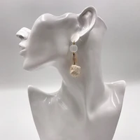 suekees goth drop earings fashion jewelry pendientes vintage boho long earring shellresin bead earrings for women accessories