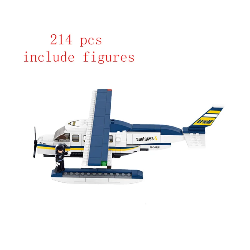 

City Plane Series International Airport Airbus Aircraft Airplane Sets Figures DIY Model Building Blocks Toys for Children Gifts