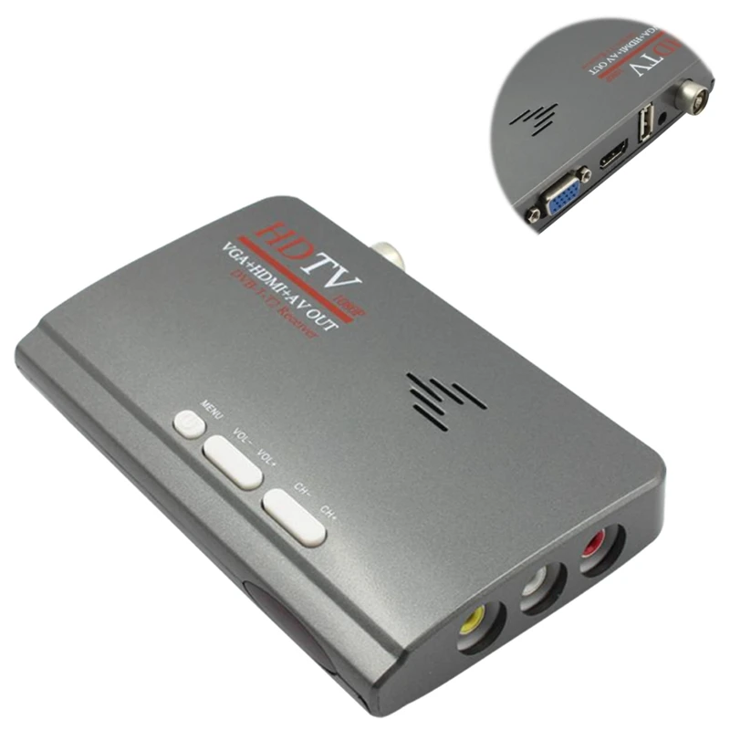 2018 Новый Цифровой HDMI DVB-T/T2 dvbt2 TV VGA модный приемник конвертер | Электроника