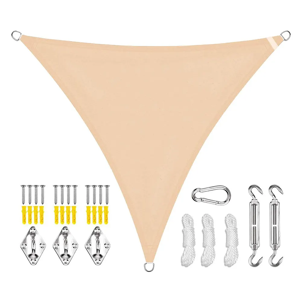 Водонепроницаемый солнцезащитный козырек треугольный тент для сада патио