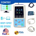 FDA CONTEC PM50, портативный монитор для определения жизненно важных признаков пациента NIBPSpO2Pr, программное обеспечение для ПК