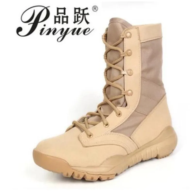 

Men Army Tactical Boots Winter Leather Military Ankle Boots Summer Desert safety Shoes Men's Footwear Combat Boots