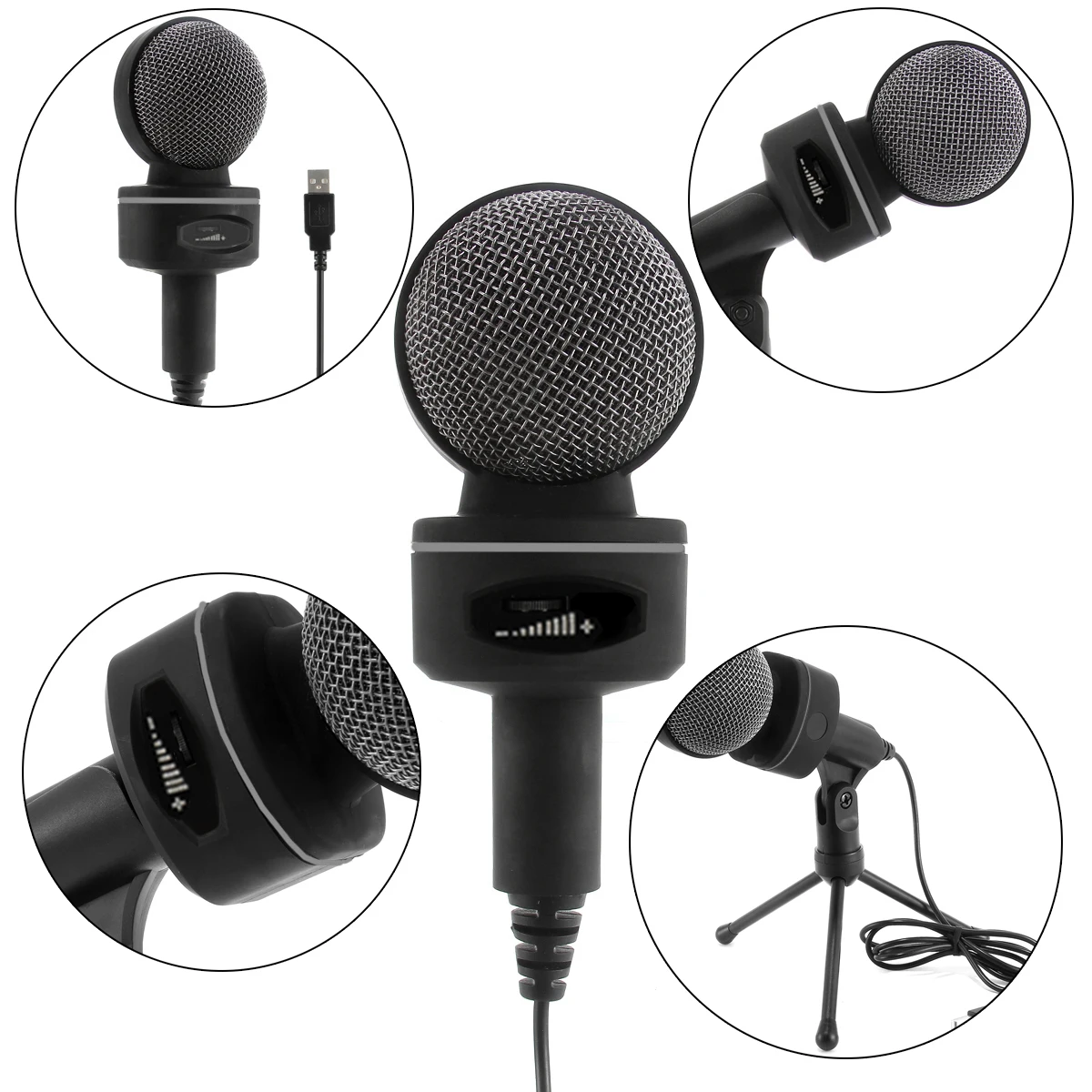 Новый профессиональный конденсаторный USB-микрофон для подкастов