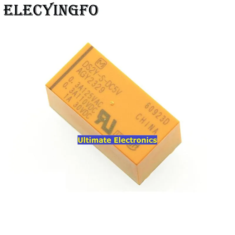 

5 шт. Сигнальное реле DS2Y-S-DC5V AGY2329 8 pin 1A 5VDC два раскройте две закрытого типа