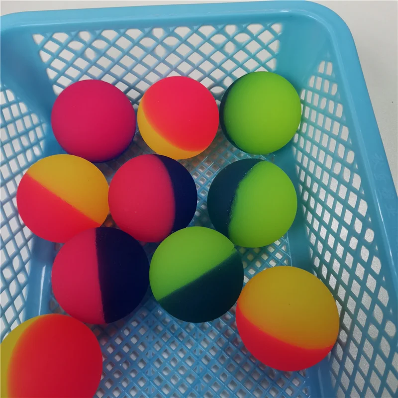 1 шт. двухцветные резиновые надувные шарики для детей эластичный резиновый мяч