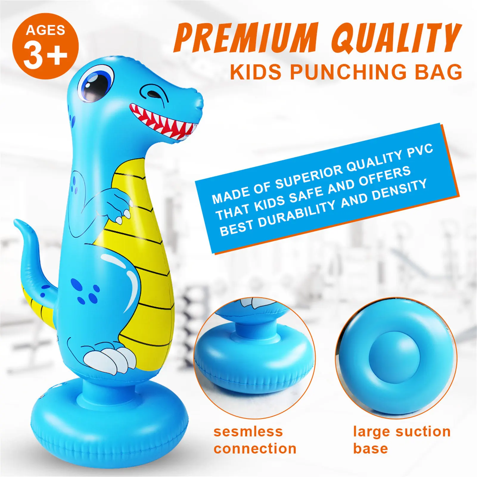 

Inflatable boxing bag inflatable human wall tumbler PVC/120cm child protection training fitness body shaping equipment #W