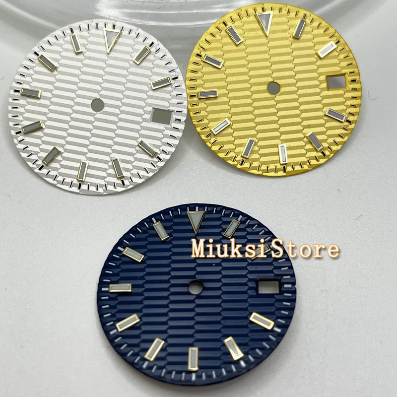 

29mm bule watch dial blue Luminous dial Retrofitting NH35 Movement