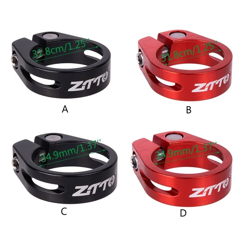 

MTB Road Bike Seatpost Clamp 31.8/34.9mm Aluminium Alloy Bicycle Seat Post Tube Clip Cycling Accessories