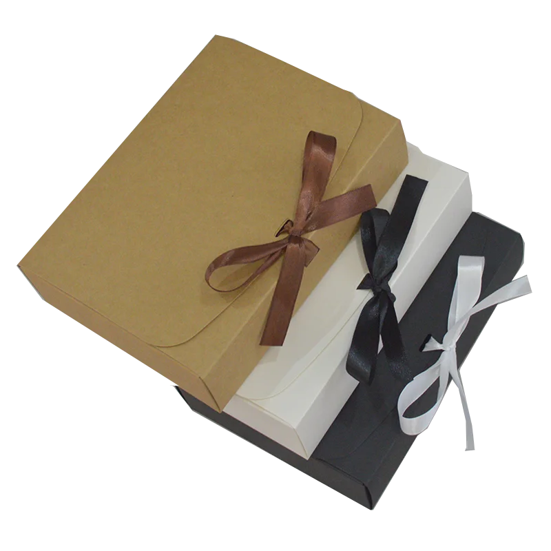 крафт коробка 10 шт. 12 размеров большая подарочная белая черная для рукоделия из