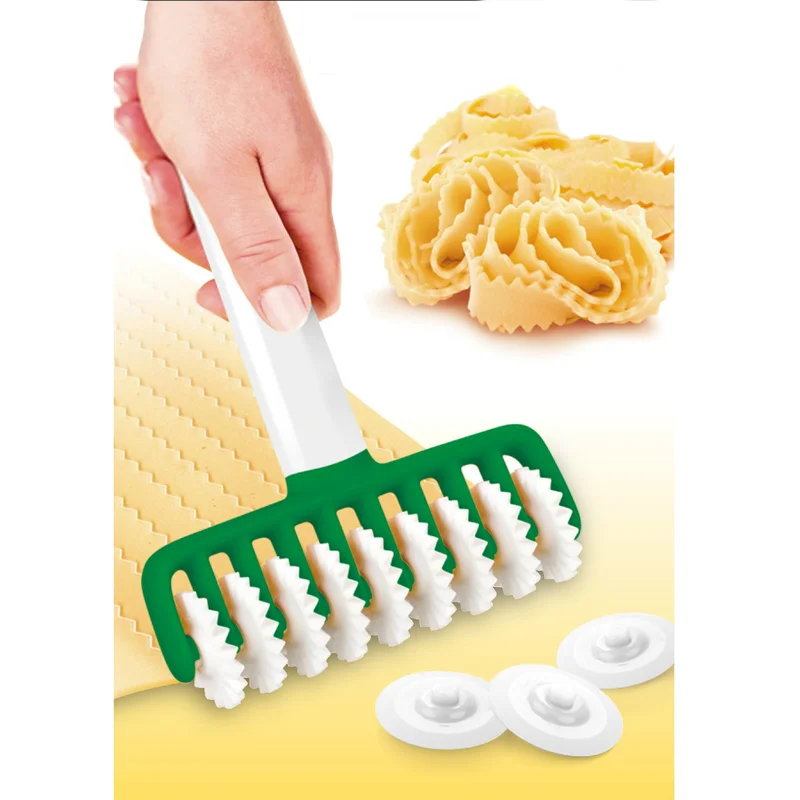 

1Pcs Noodles Cutter Kitchen Tool Multi function Roller Dockers Dough Cutter Plastic Noodle Knife Pasta Instant Noodles Maker