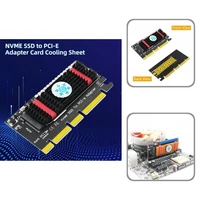 practical nvme ssd to pci e connector card cooling sheet full speed converter card widely compatible for computer