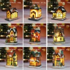 Миниатюрный домик, мебель, кукольный домик, светодиодный домик, украшение с полимерсветильник миниатюрным домом, украшение для дома, рождественские подарки AC889