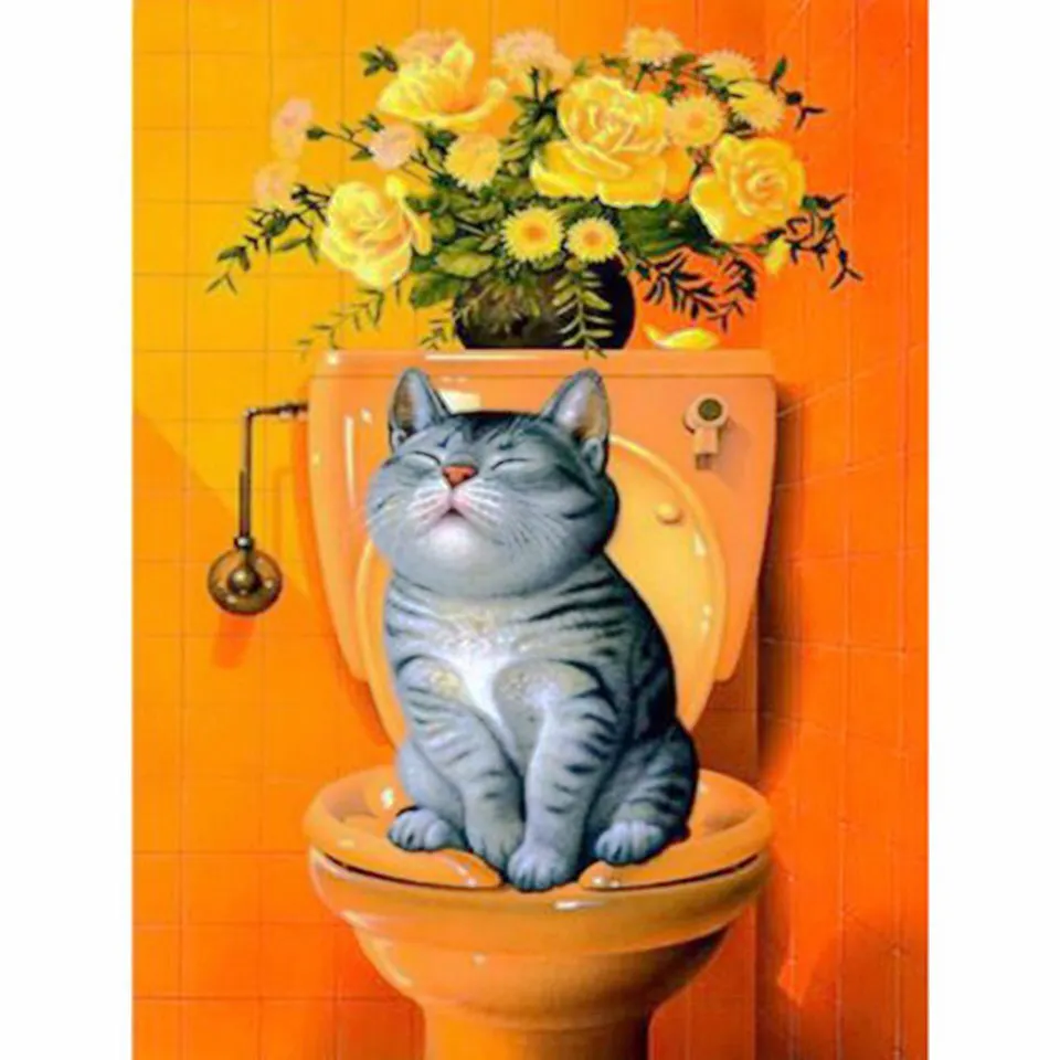 

Full square/round diamond 5D handmade DIY diamond painting "Animal cat" 3D embroidery cross stitch home decoration gift mozaïek