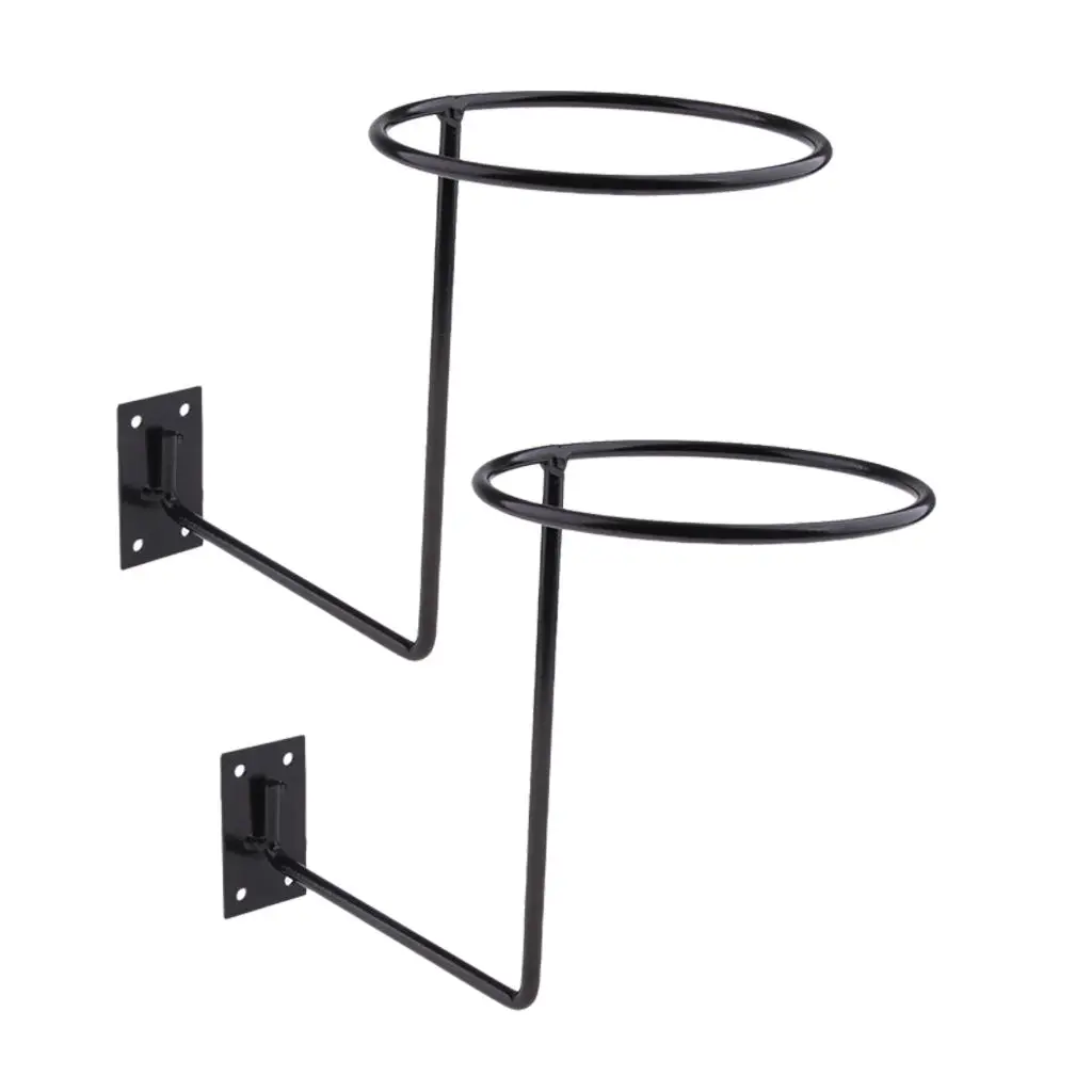

2x Aluminum Motorcycle Accessories, Helmet Holder Hanger Rack Wall Mounted Hook for Coats, Hats, Caps, Black