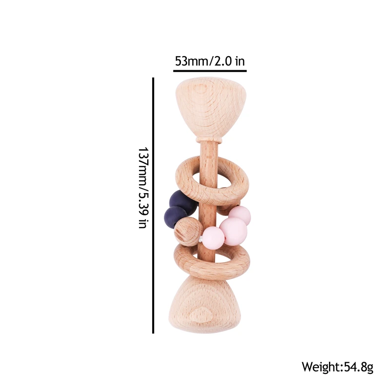 Погремушки для новорожденного ребенка пищевого качества силиконовые бусины