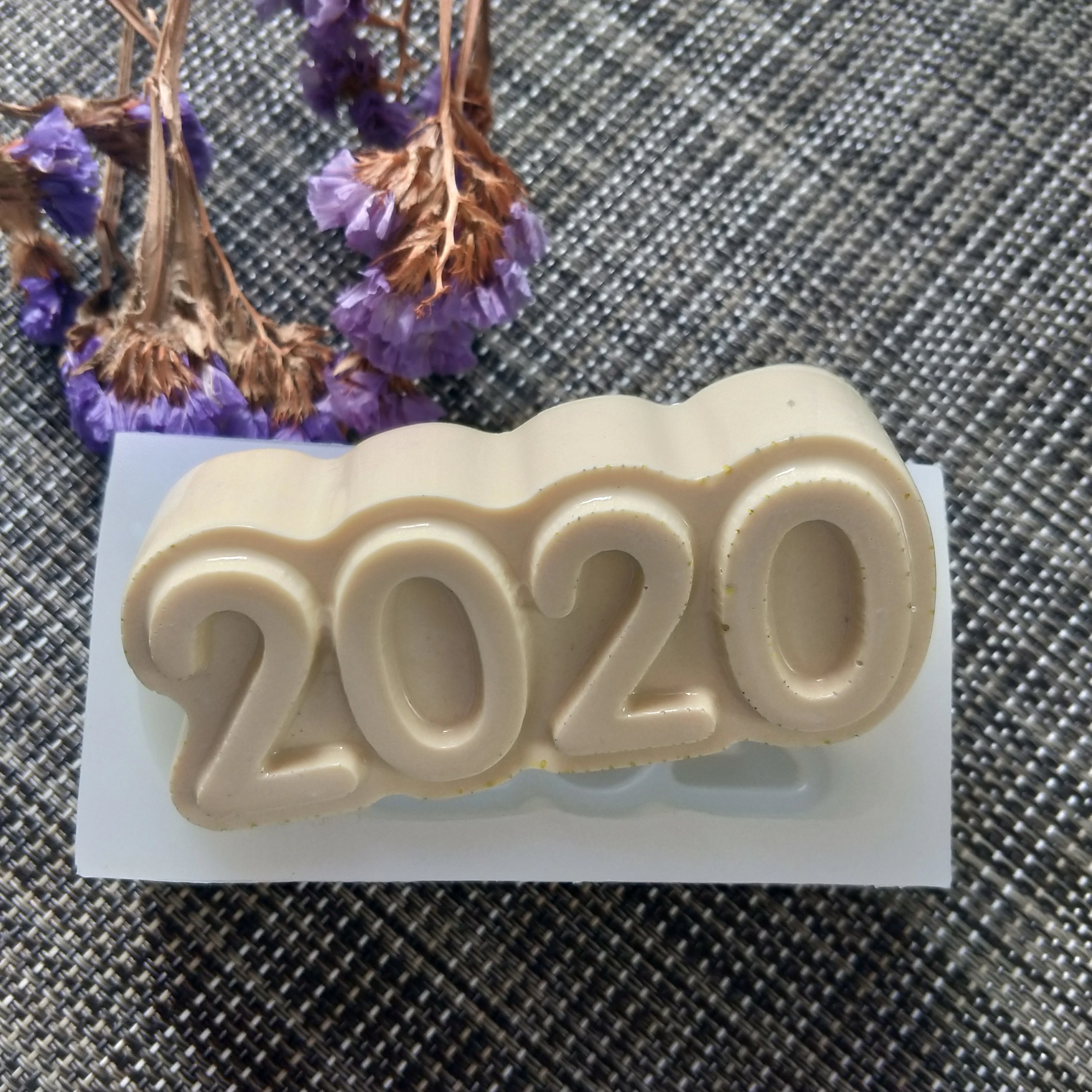 QT0169 PRZY Новогодняя силиконовая форма для ручной работы 2020 цифровые формы
