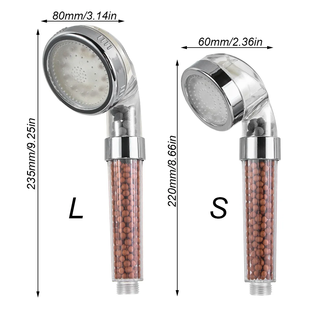 

LED Shower Head High Pressure Filter Handheld Shower Head Water Saving Showerhead Colorful Automatically Handheld Showerheads