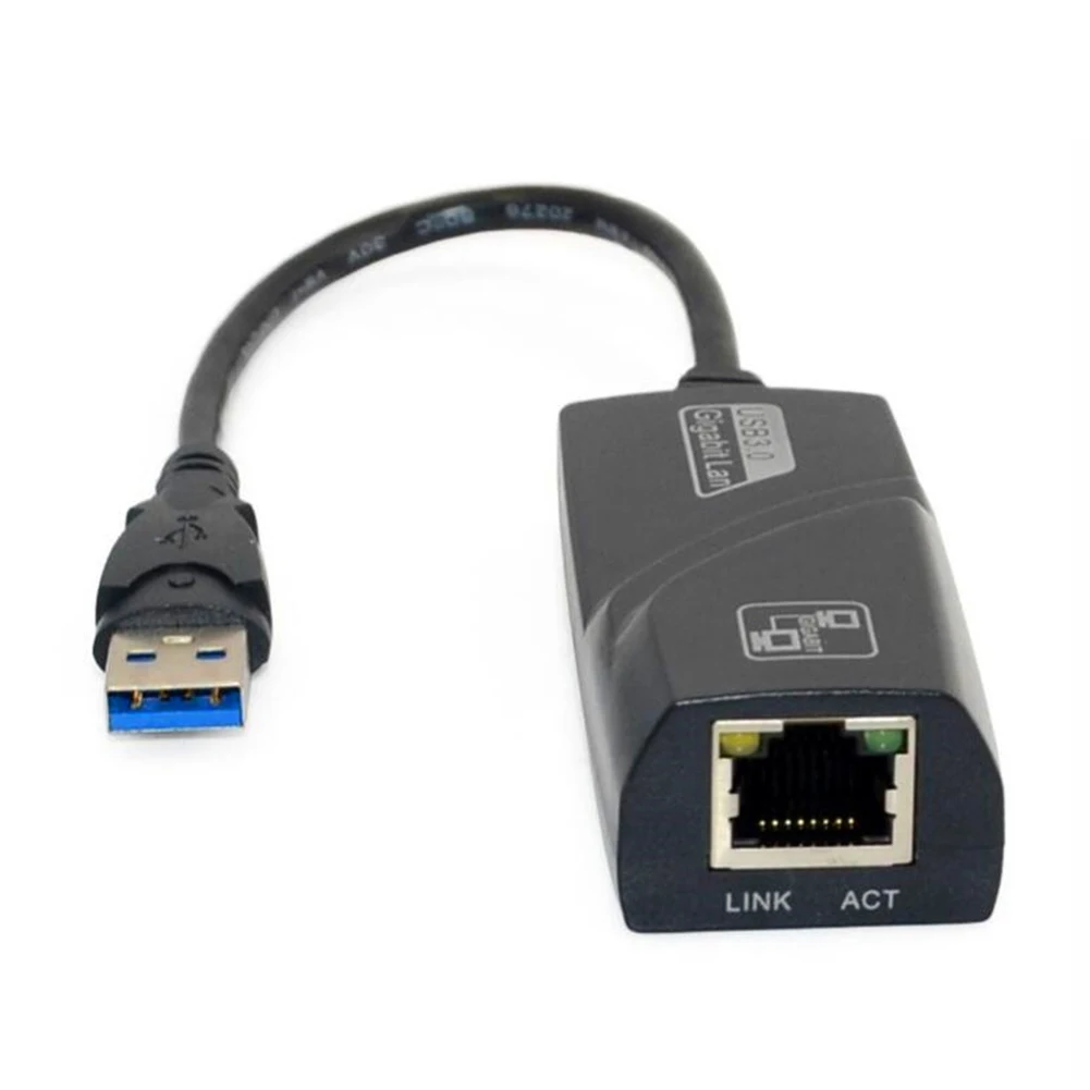 

20cm Desktop Computer Wired USB3.0 Gigabit Ethernet Adapter 1G High Speed Converter for Windows 7/8/8.1
