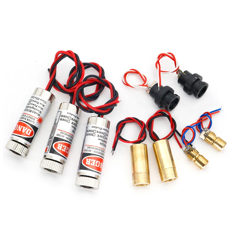 Лазерный модуль с красной точкой/линией/перекрестной линзой 650 нм 5 мВт