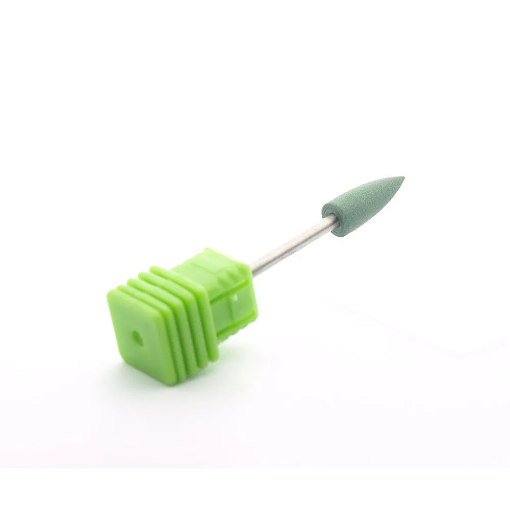 Green 240Grit KIMAXCOLA силиконовый полировщик шлифовальные станки для ногтей сверла для электрического маникюрного станка для сглаживания инциальной полировки высокое качество - Цвет: Green 240Grit