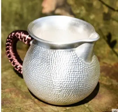 

Sterling silver tea set silver tea sea pure hand-made fine hammer pattern tea cup