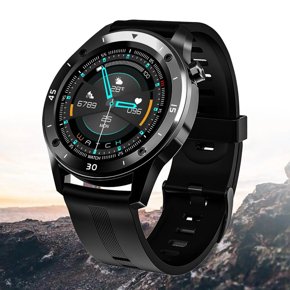 

2021 New Smartwatch Men 1.54-inch Information Reminder Track Heart Rate GPS Fitness Pedometer Waterproof Business Smart Watchs