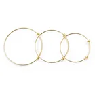 5 шт. Золотой медный 50 мм 60 мм 65 мм регулируемый расширяемый Детский Браслет-манжета браслеты для самостоятельного изготовления