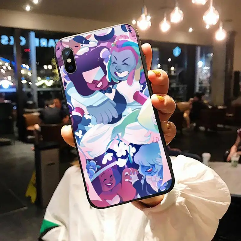 

steven universe Anime cartoon Pink Phone Case for iPhone 11 12 pro XS MAX 8 7 6 6S Plus X 5S SE 2020 XR