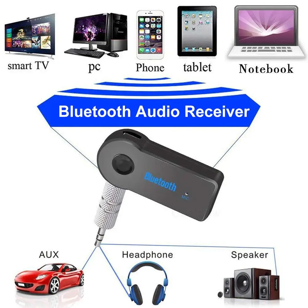 

AUX Wireless Bluetooth Speaker Receiver Transmitter Audio Adapter for Home Car