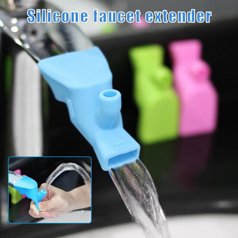 

High Elastic Silicone Faucet Extender for Outdoor Hand Washing Drinking Water Sink Faucet Extender for Kitchen Bathroom Dropship